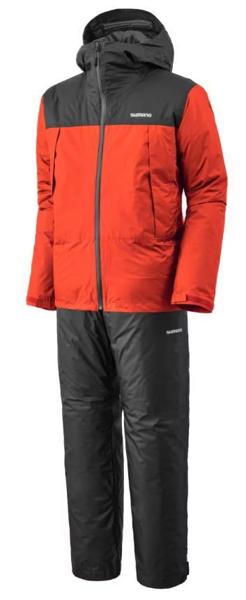 シマノ ベーシックインサレーション レインスーツ 01 RB-057X Mサイズ オレンジ | レインウェア shimano 釣具