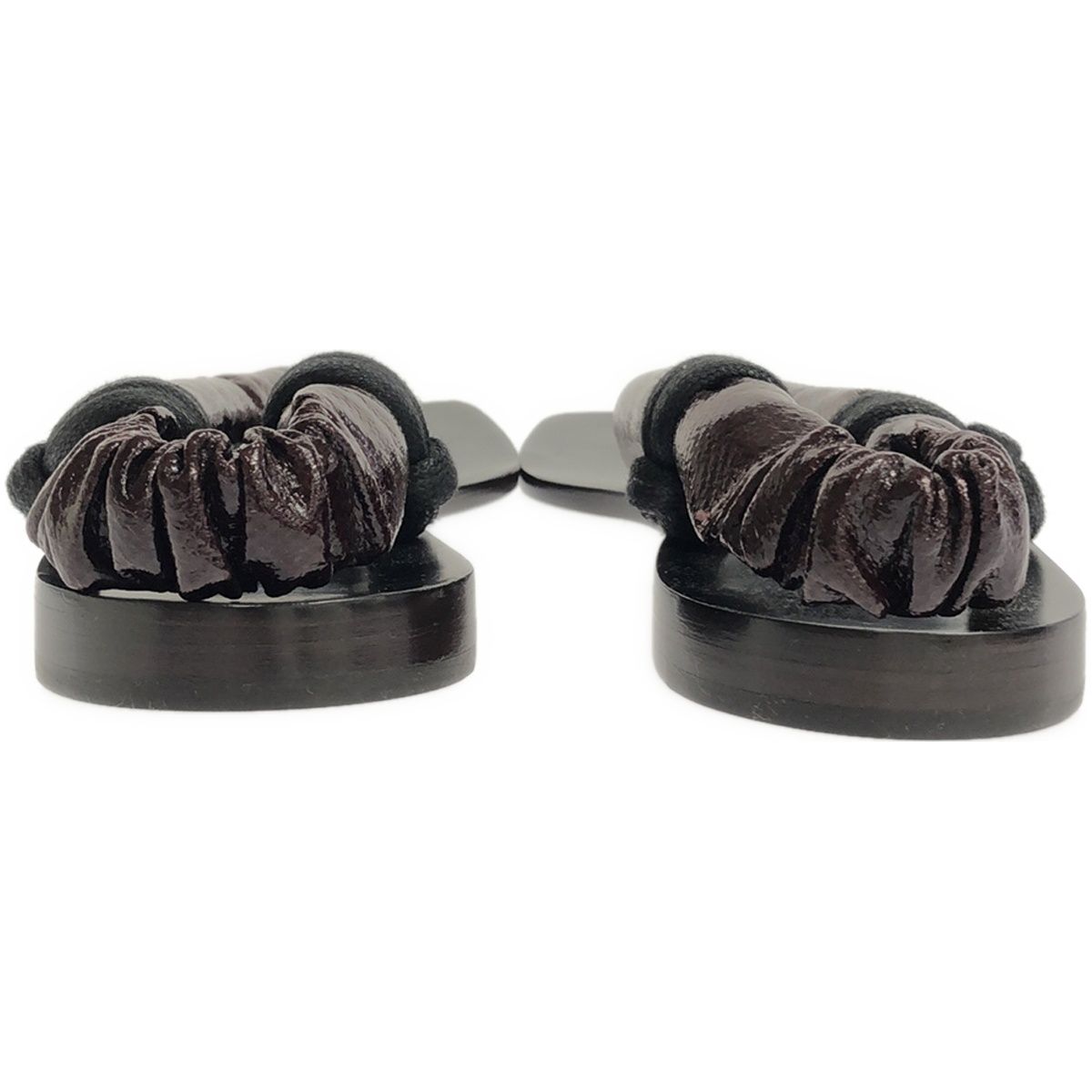 LEMAIRE ルメール Cloth Sandals レザーサンダル ブラック