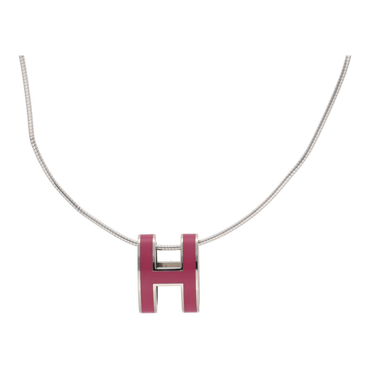 HERMES エルメス ネックレス ネックレス ペンダント ポップアッシュ ｴﾙﾒｽ ポップアッシュ ネックレス ピンクｘシルバー 24004348 LI