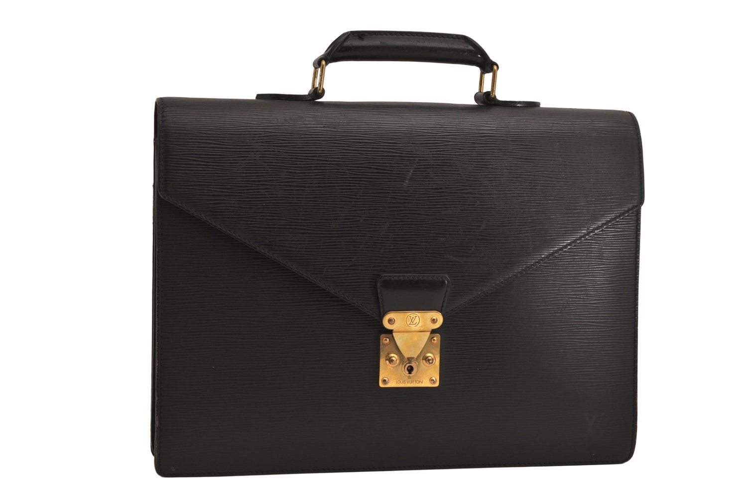 LOUIS VUITTON ルイヴィトン エピ セルヴィエット コンセイエ ブリーフケース ブラック M54422 LV 7338M