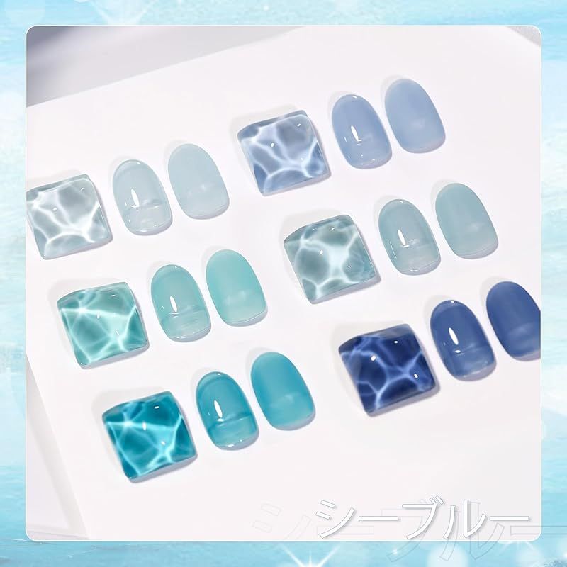 TOY's ジェルネイルセット アクア 6本セット TOY＇s x INITY