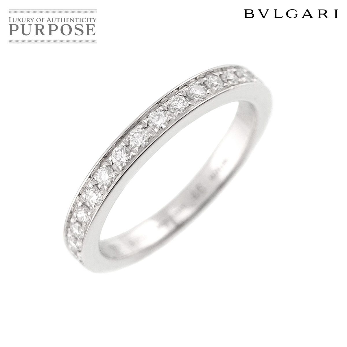 ブルガリプラチナ指輪美品。美品 ブルガリ BVLGARI デディカータ ア ヴェネチア #46 リング