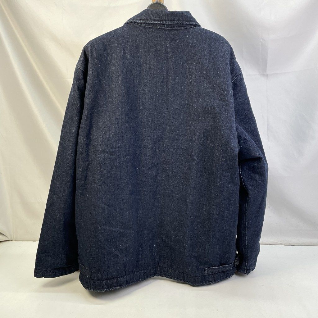 01w-5456 ヒューストン HOUSTON DENIM A-2 DECK JACKET ブルー サイズXXL 中国製 メンズ アウター コットン 51462 品
