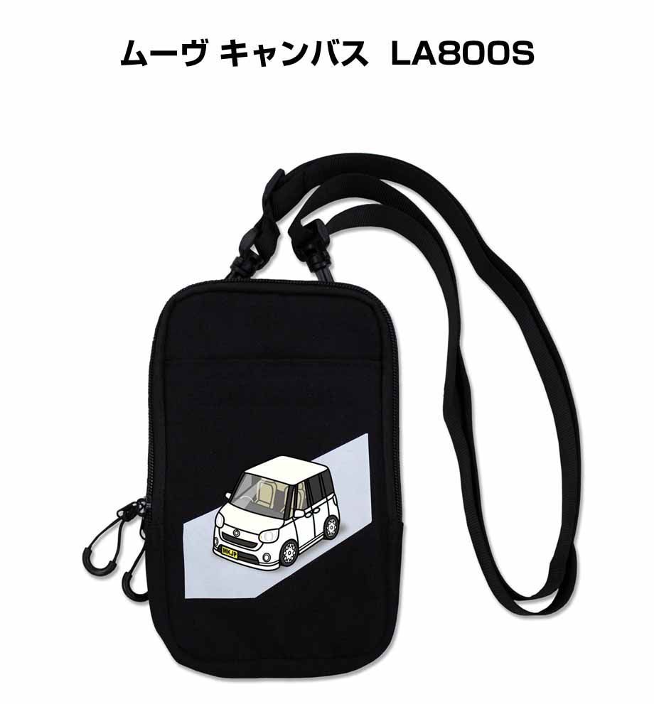 スマホショルダー バッグ スマホポーチ スマホ ショルダー ポーチ ダイハツ ムーヴ キャンバス  LA800S