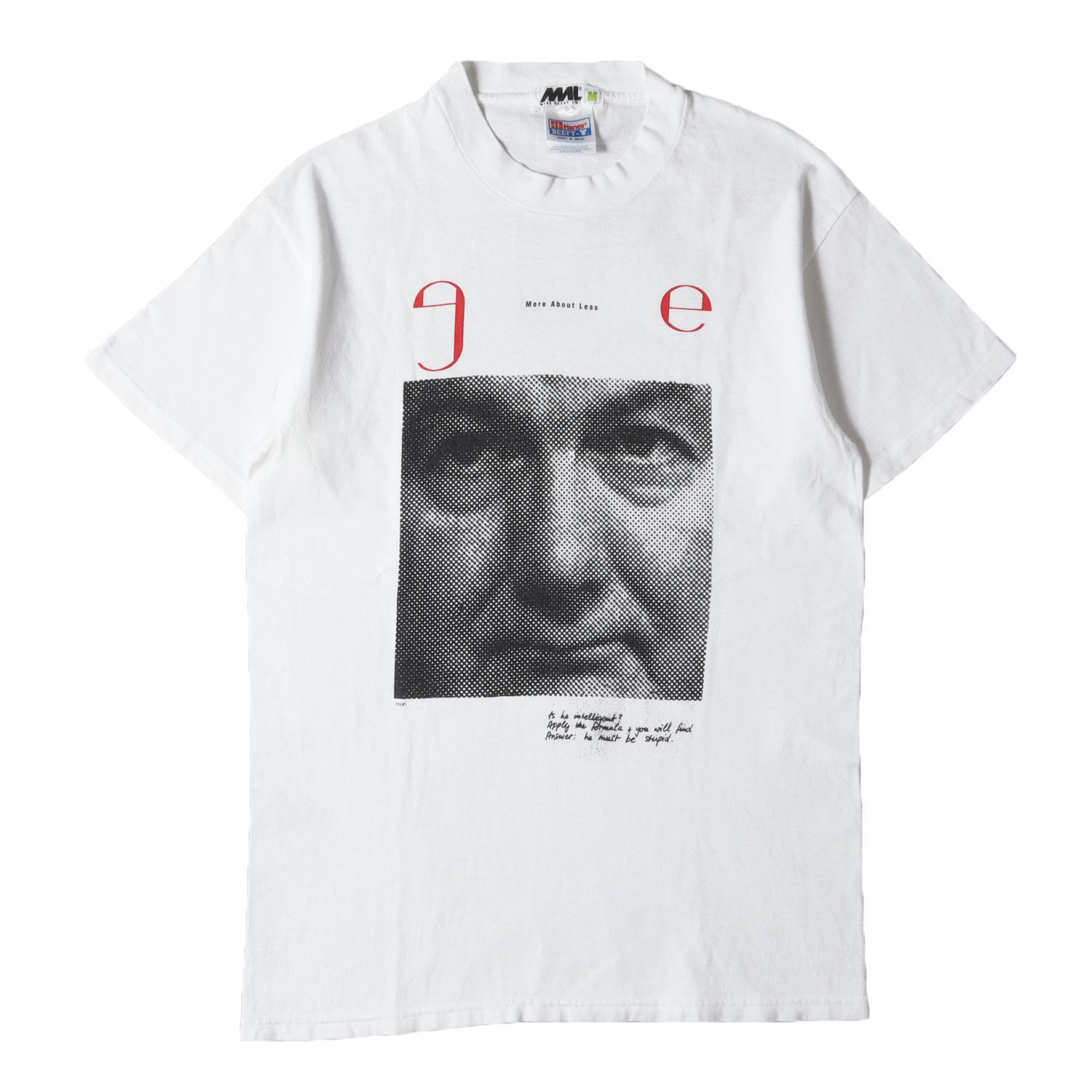 MORE ABOUT LESS モアアバウトレス Tシャツ サイズ:M 90s フォト