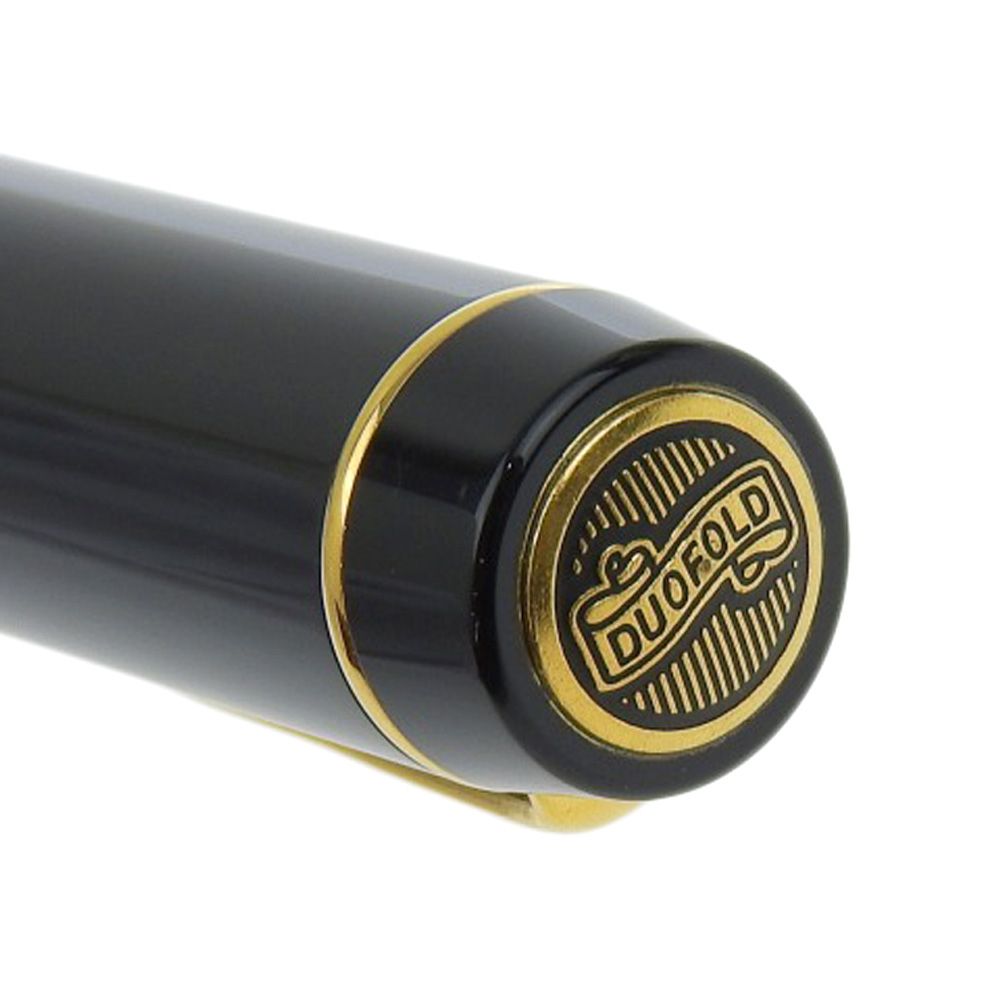 Parker - 美品 パーカー PARKER 90年代 ヴィンテージ Duofold Centennial フラッグモデル デュオフォールド 万年筆 ペン先 18K 750 F 黒 メンズ 紳士 ビジネス 書斎 美品 パーカー PARKER 90年代 ヴィンテージ Duofold Centennial