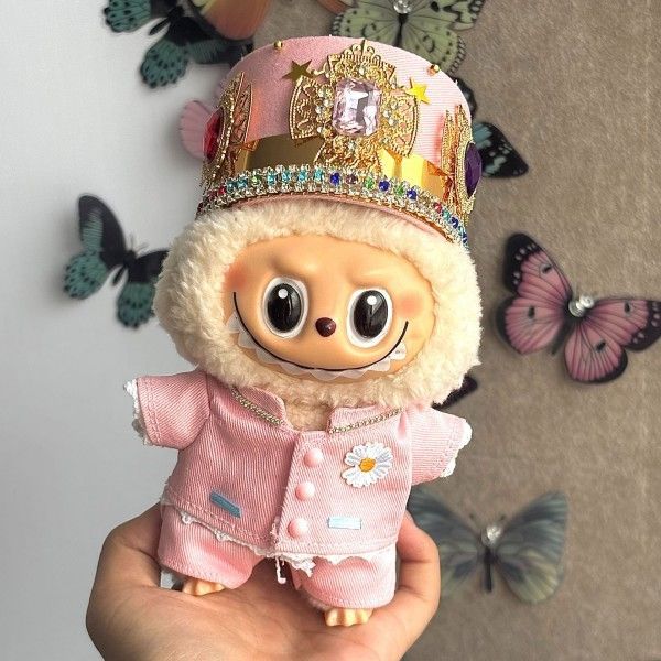 15cm-17cm / BIGBANG G-DRAGON 着用風 ぬいぐるみ服 labubu