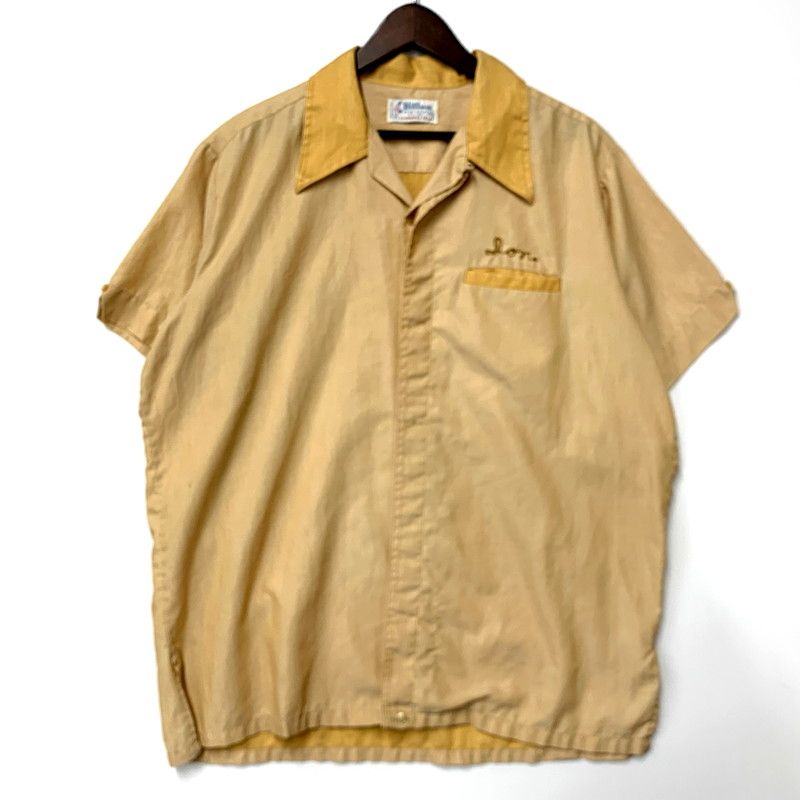 HILTON ヒルトン 70S POINT BAR SS BOWLING SHIRT 70年代 ポイントバーショートスリーブボウリングシャツ トップス 半袖 146-250512-ma-09-izu