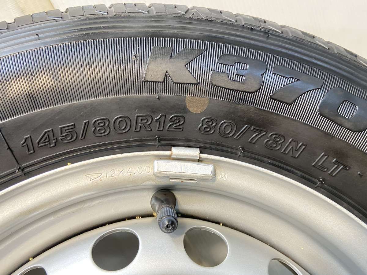 145 80R12 80 78LT ブリヂストン K370 ダイハツ純正 12x4.0 100-4穴 タイヤ サマータイヤ ホイールセット 4本セット s12250910043 WWW_NOITHATQUANGTHANH_NET