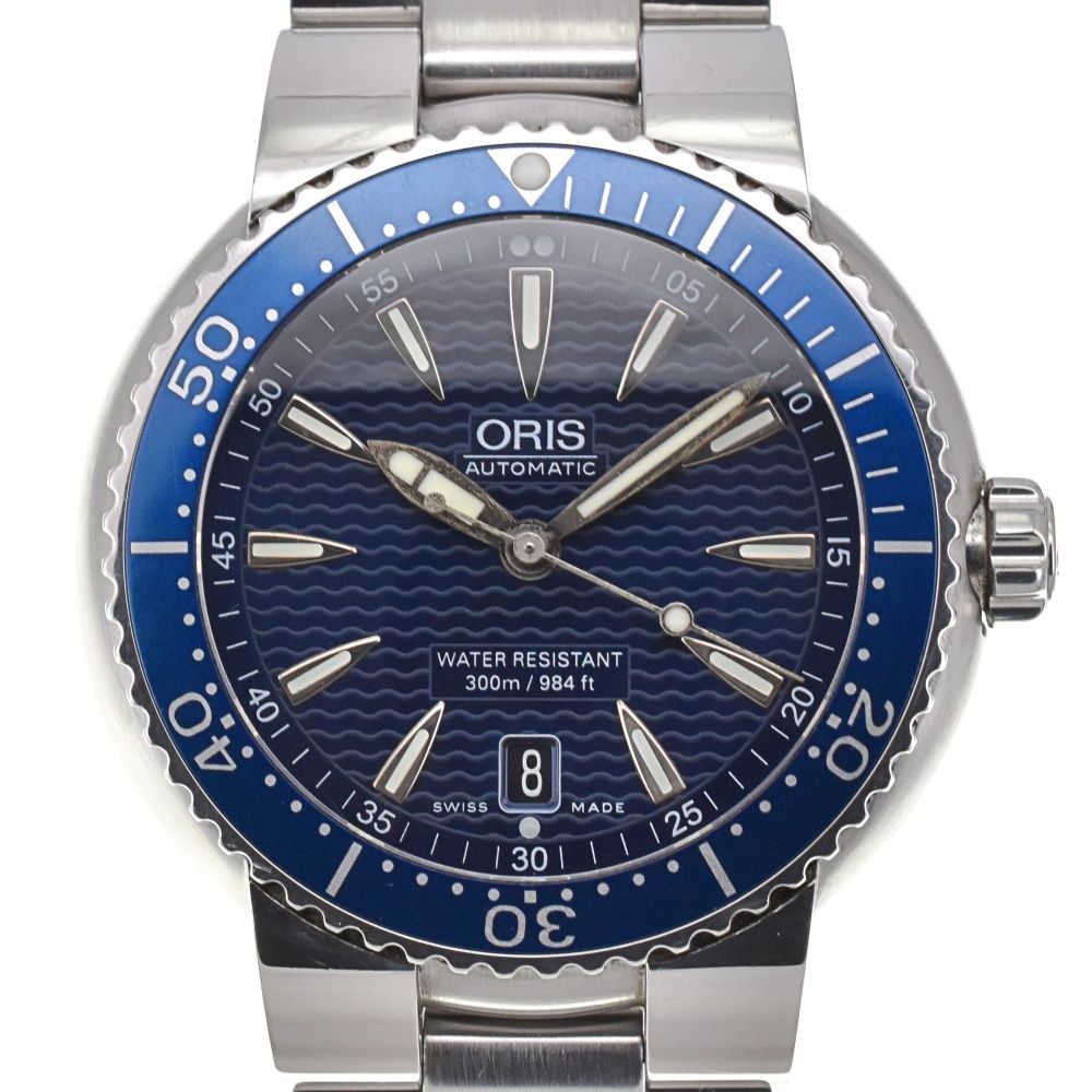 オリス ORIS 01 798 7754 4135 ダイバーズ デイト 自動巻き メンズ 箱 保証書付き H 139718