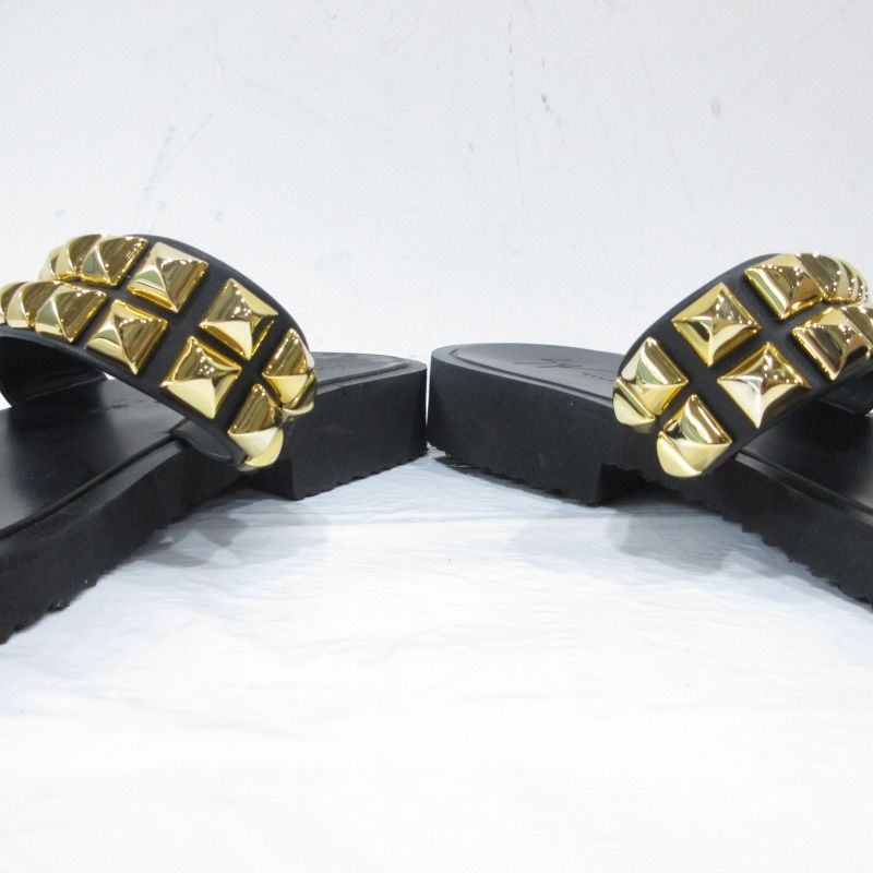 J07330）GIUSEPPEZANOTTI　スタッズバックルデザイン　サンダル ジュゼッペザノッティデザイン GIUSEPPE ZANOTTI DESIGN 美品