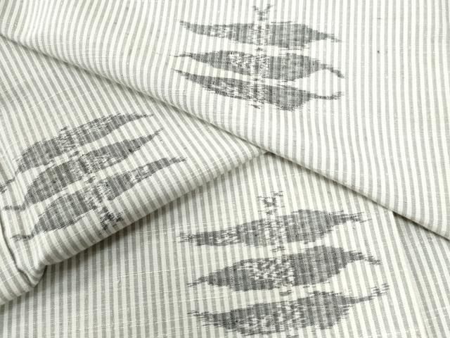 平和屋着物○結城紬 草花文 証紙付き 正絹 逸品 未使用 DAAW5657ud