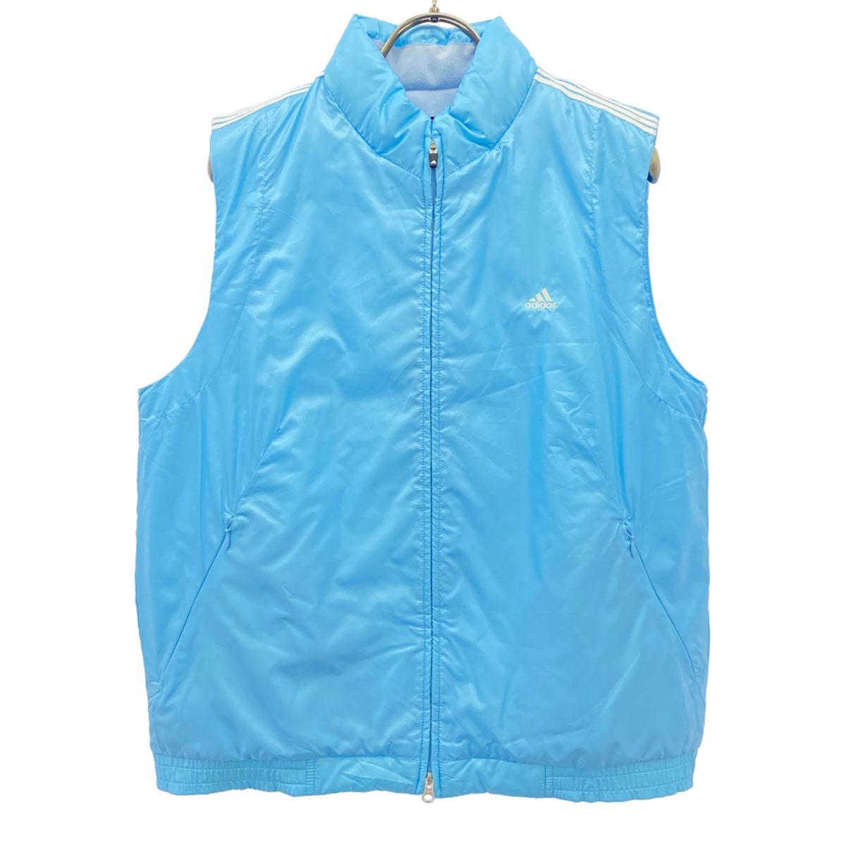 adidas GOLF アディダス 中綿ベスト 刺繍ロゴ アディダス adidas ゴルフ GOLF 中綿ベスト ハイネック ジップアップ