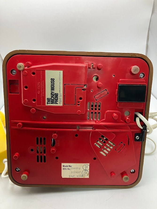 激 レトロ アンティーク ミッキーマウス プッシュ式 電話機 WWW_KANDAIZUMI_COM