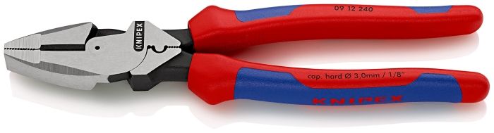 【新品・3営業日で発送】クニペックス KNIPEX 0912-240SB 架線工事用強力ペンチ(圧着付) 0912-240SB