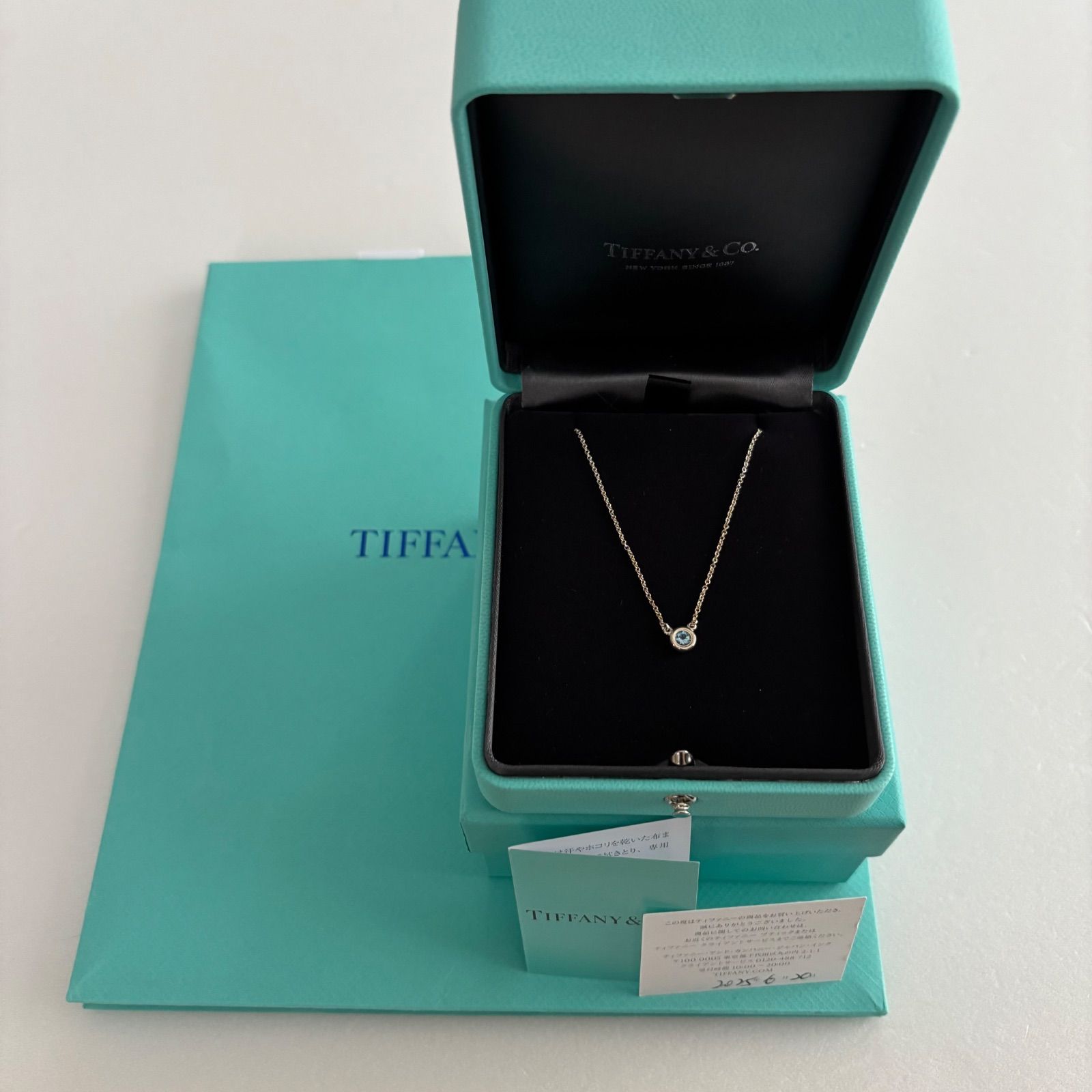 箱付☆ Tiffany&Co. バイザヤード ネックレス アクアマリン シルバー 楽天市場】【ギフト品質】【0.13ct】ティファニー Tiffany&Co