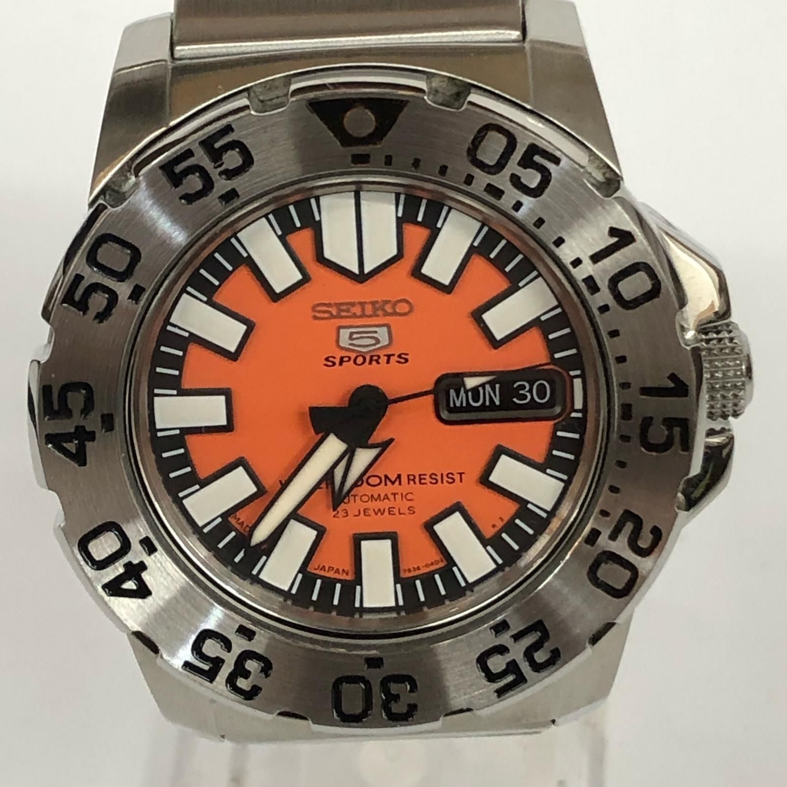 加古川店】 中古 SEIKO | セイコー 腕時計 5 Sports/オレンジ