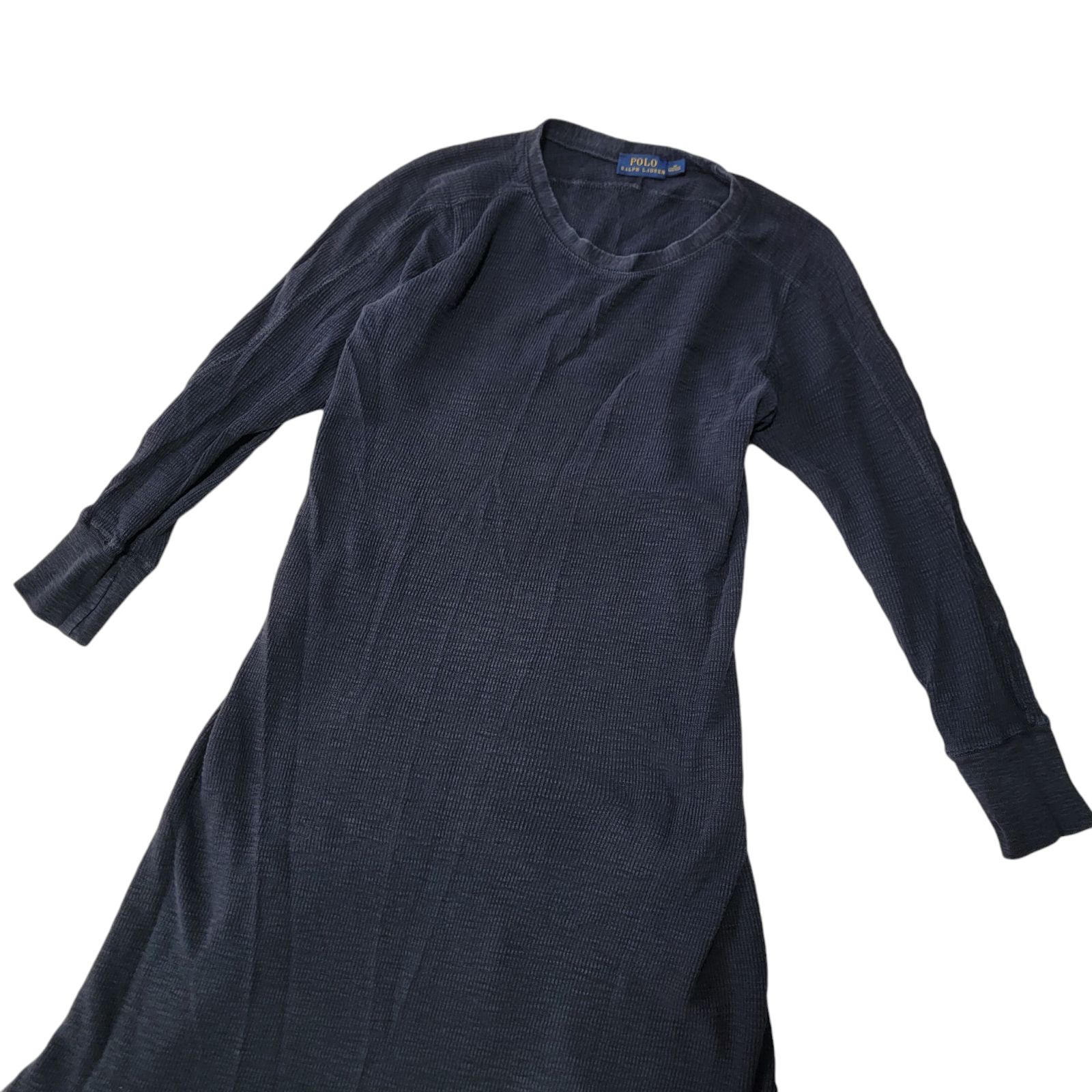 POLO RalphLauren マキシワンピース　インディゴ　ワッフル素材 POLO RalphLauren マキシワンピース インディゴ ワッフル素材
