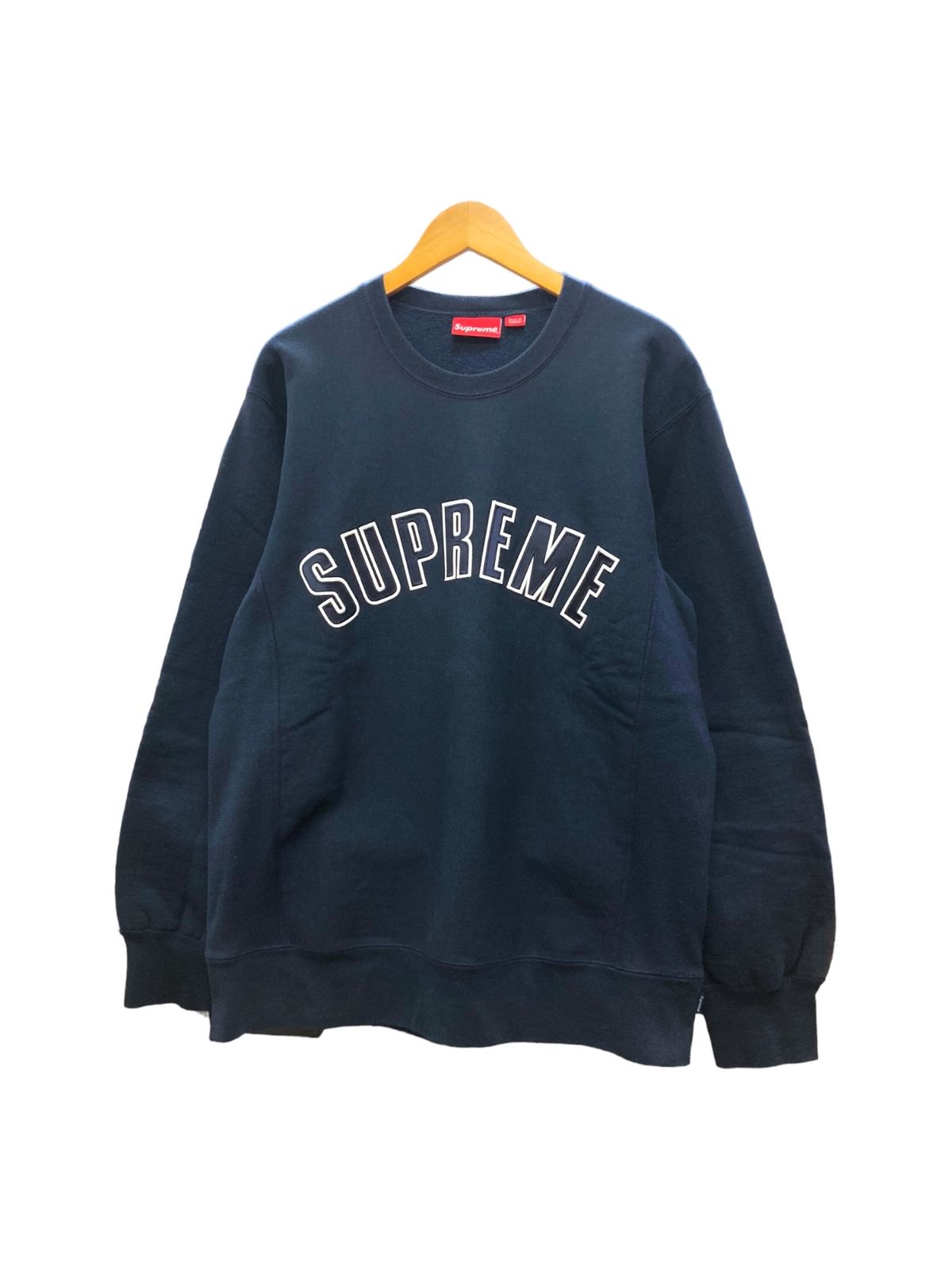 Supreme (シュプリーム) 2015AW Arc Logo Crewneck アーチロゴ クルーネックスウェット トレーナー XL ネイビー  メンズ/027 - メルカリ