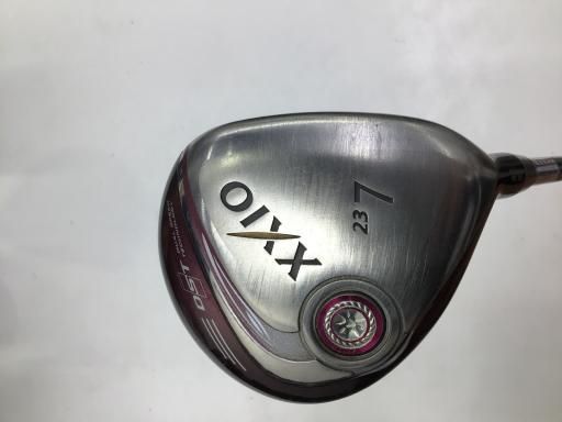 ダンロップ ゼクシオ12 レディース7W 23° 未使用☆Lシャフト☆ボルドー