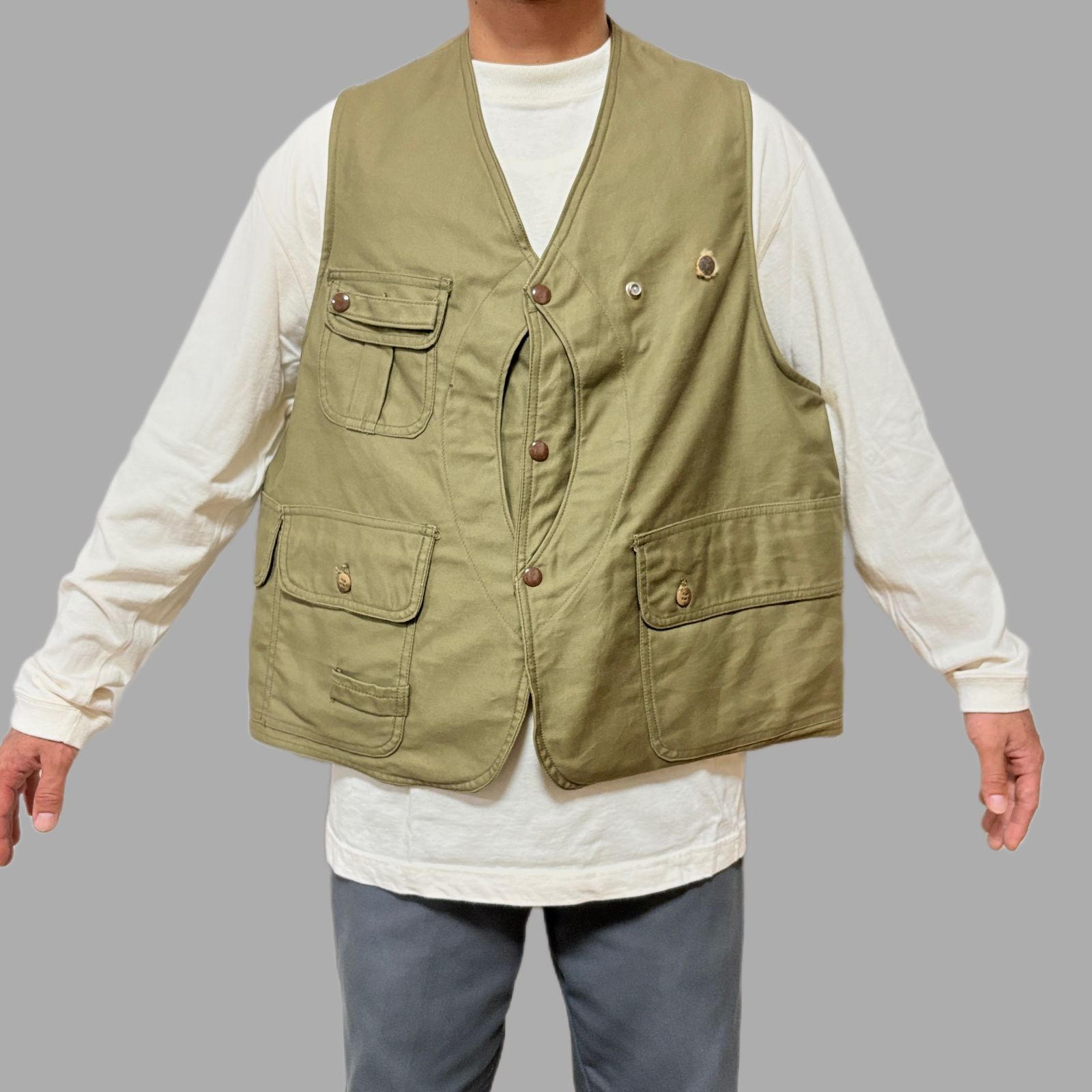 50s L.L.Bean Half Moon Hunting Vest エルエルビーン ハーフ
