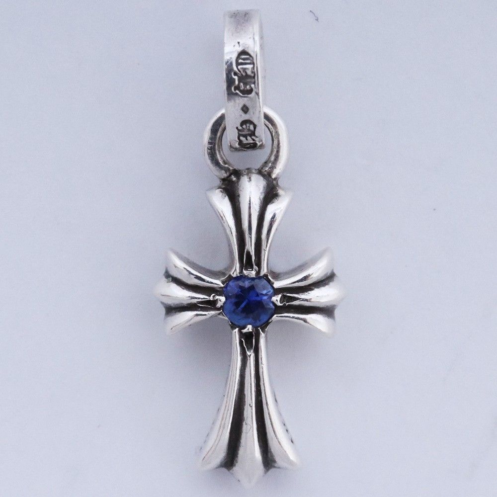 CHROME HEARTS CHクロスベビーファットチャーム with 2P ブルー