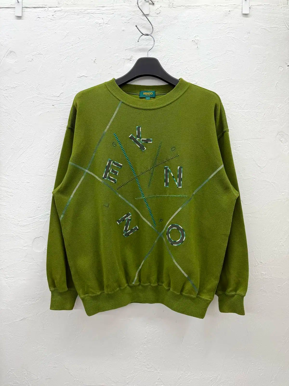 90 ' s kenzo golf コットン ニット セーター パーカー 90 ' s kenzo golf コットン ニット セーター パーカー