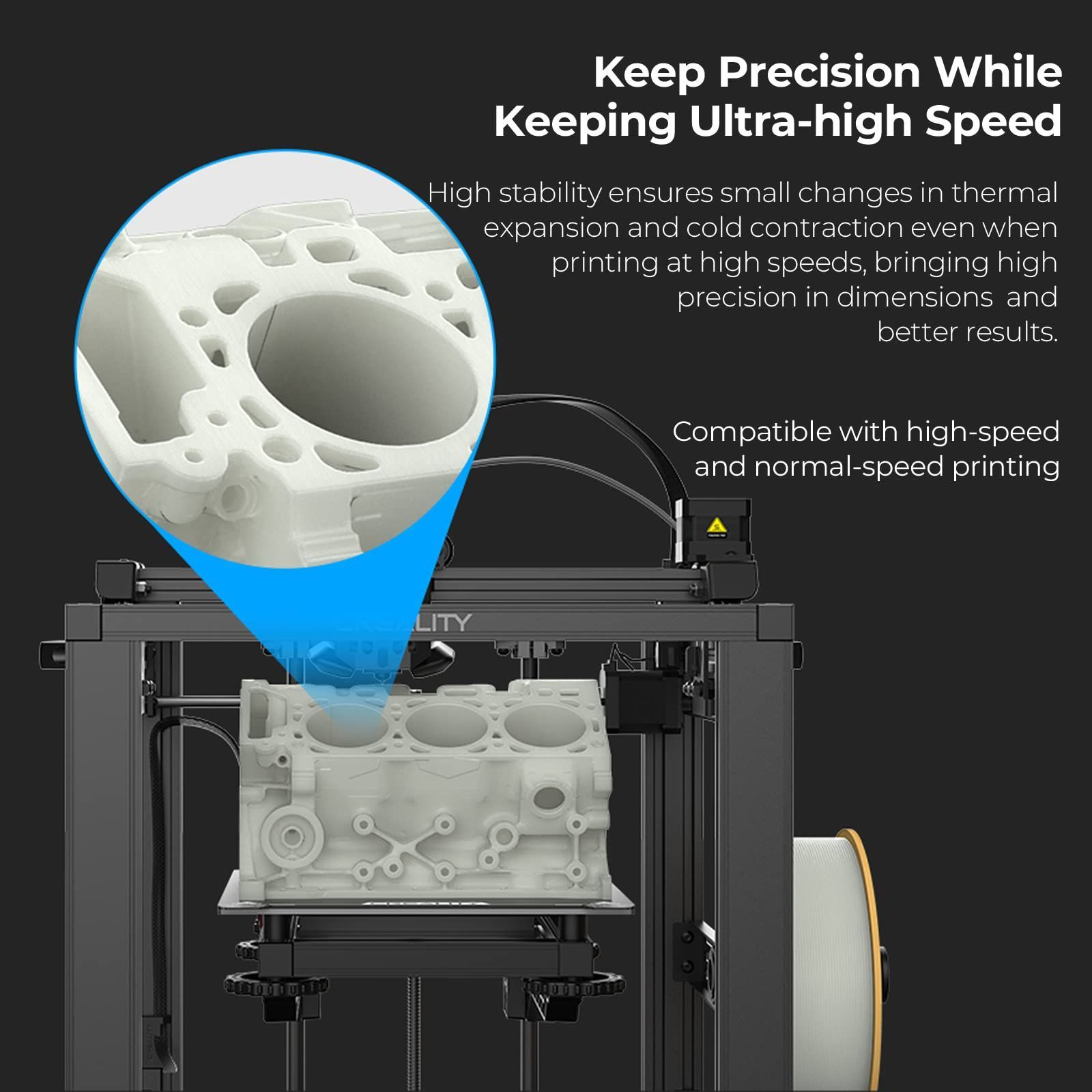 CREALITY Hyperシリーズ PLA 3Dプリンティング用フィラメント 1KG 2.2