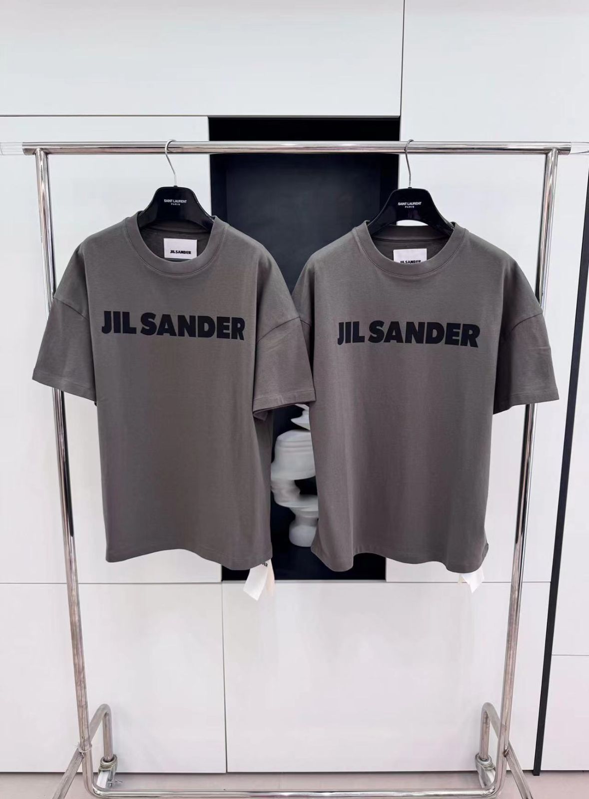 稀少JIL SANDERジルサンダー Tシャツ クルーネック ロゴ プリント 半袖Tシャツ