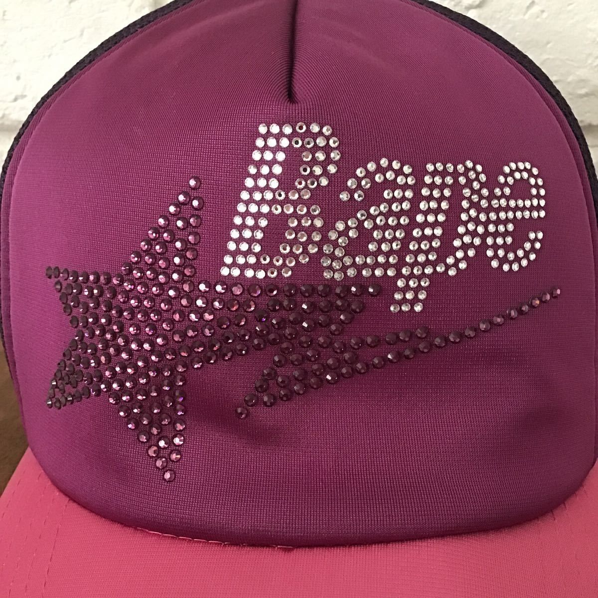 A BATHING APE BAPE ベイプ APEE キャップ スワロフスキー BAPE STA スワロフスキー キャップ a bathing ape bapesta
