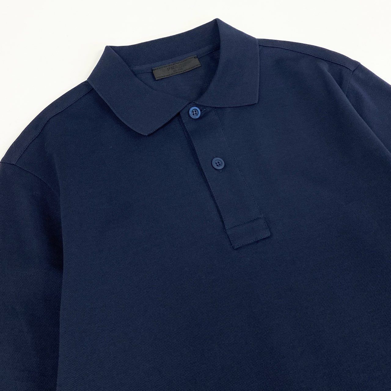 33k29③ 《美品》 PRADA プラダ 長袖ポロシャツ コットンシャツ