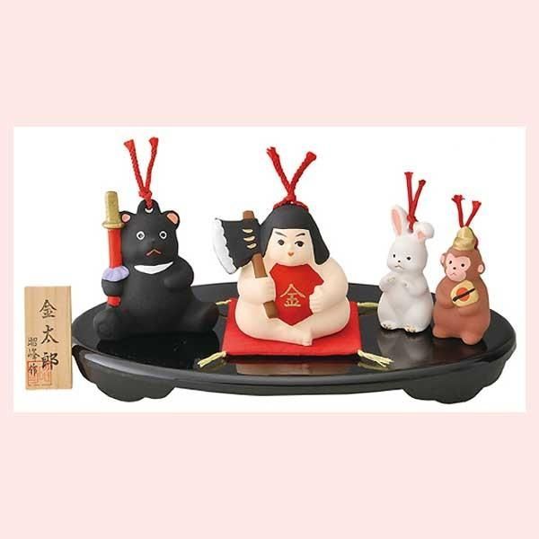 金太郎と森の仲間たち 福鈴 置物 S-76 ※五月人形,