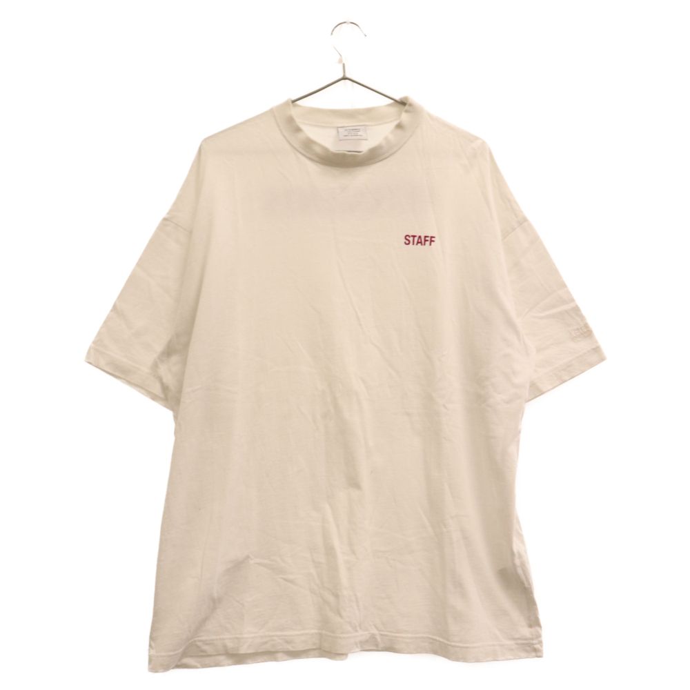VETEMENTS (ヴェトモン) 18SS STAFF TEE MSS18TR30 スタッフロゴ 半袖T