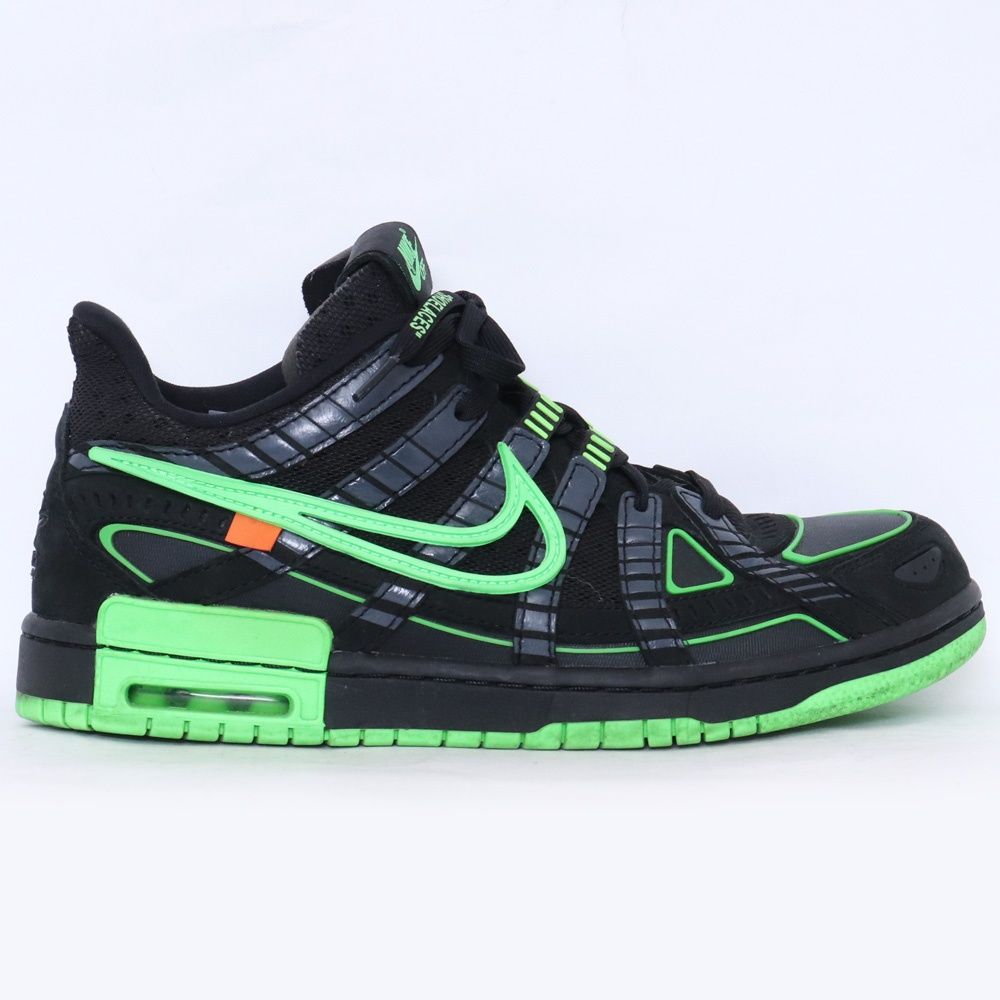 26.5cm NIKE × OFF-WHITE Air Rubber Dunk Black/Green Strike CU6015 