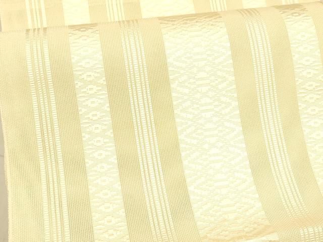 平和屋着物＊夏物　本場筑前博多織　八寸名古屋帯　紗献上　蜂蜜色　正絹　逸品　DABD6910cm 平和屋着物＊夏物 本場筑前博多織 八寸名古屋帯 紗献上 蜂蜜色 正絹