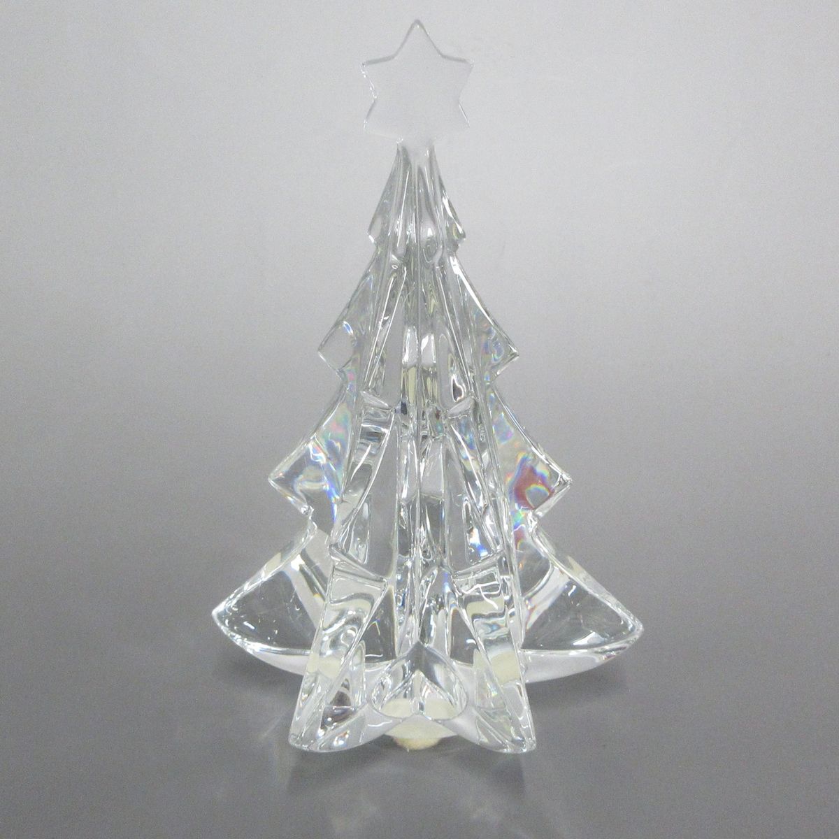 未使用品 Baccarat バカラ クリスマスツリー クリスタル 置物 クリア Baccarat(バカラ) 小物美品 - クリア 置物/クリスマスツリー