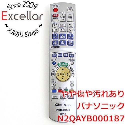 bn:3] Panasonic DVDビデオレコーダー用 リモコン N2QAYB000187 - 家電