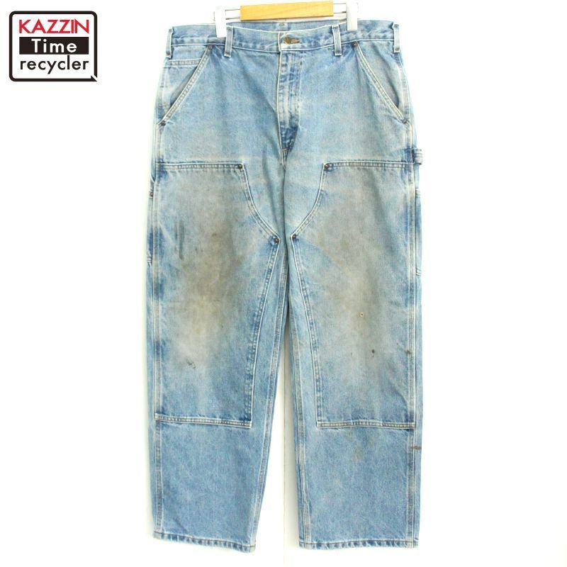 00s Carhartt デニム ダブルニー ペインターパンツ メンズ XLサイズ相当 ビッグサイズ オーバーサイズ