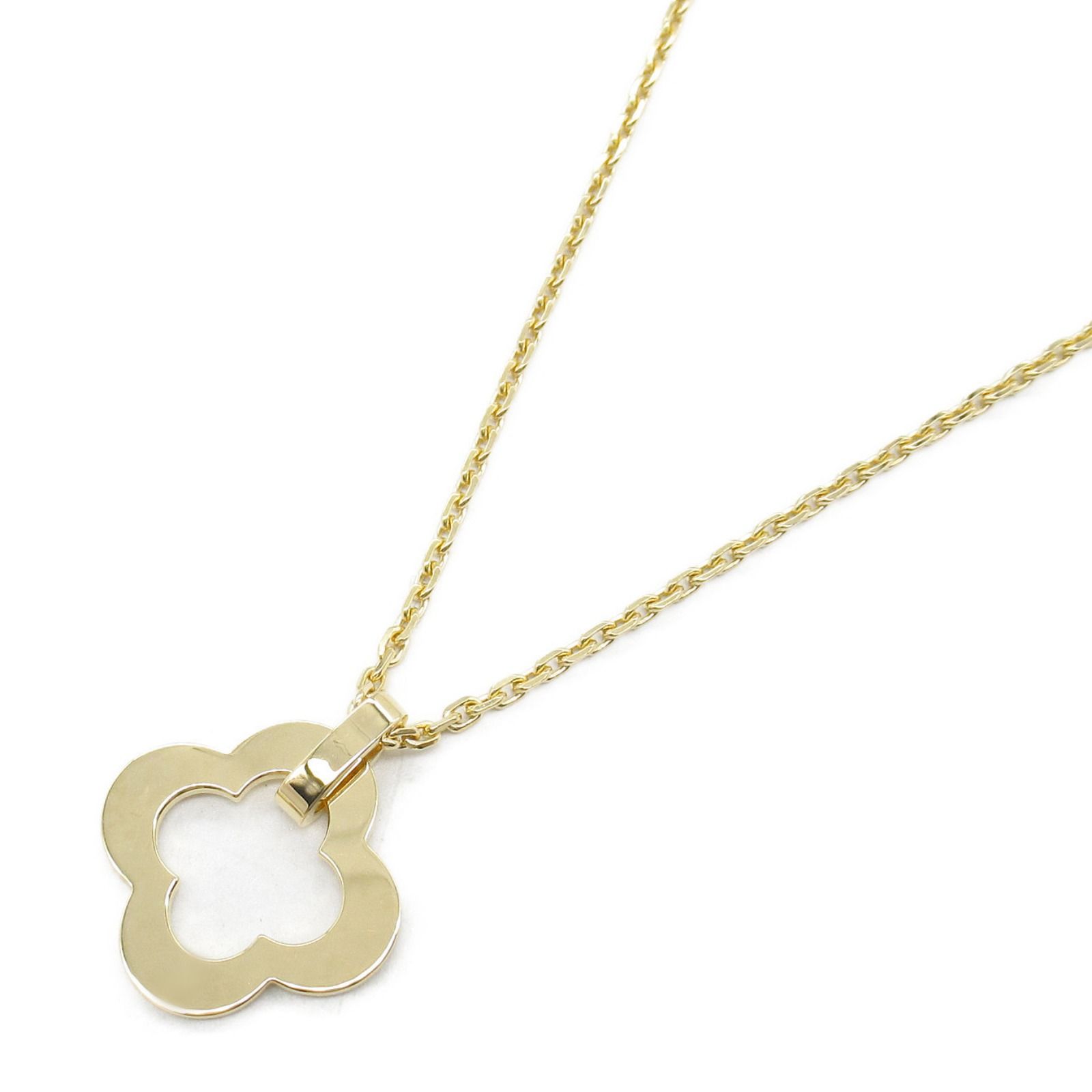 ヴァンクリーフ＆アーペル Van Cleef - Arpels ネックレス ビザンチンアルハンブラ ネックレス RD38900 首回り38|41.5cm K18 イエローゴールド ビザンチンアルハンブラ ネックレス レディース Used A