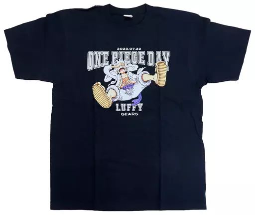 Tシャツ　モンキー・D・ルフィ ギア5 GEAR5 tee(Tシャツ) ブラック XLサイズ 「ワンピース ONE PIECE DAY’23」 中古】Tシャツ モンキー・D・ルフィ ギア5 GEAR5 tee(Tシャツ