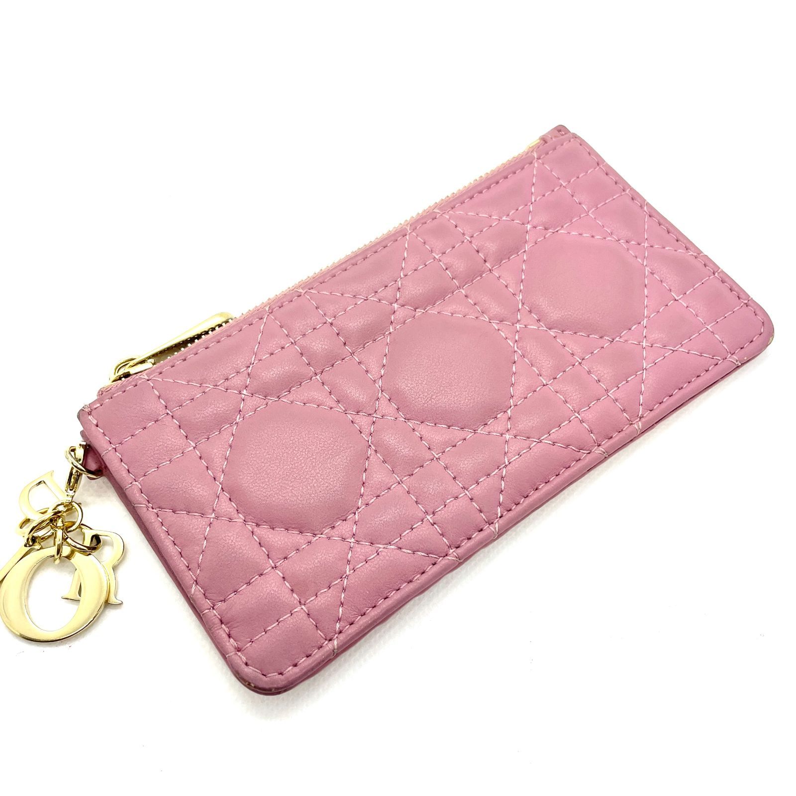 【極美品】DIOR ディオール　カナージュ　カードケース　フラグメントケース 極美品】DIOR ディオール カナージュ カードケース フラグメントケース