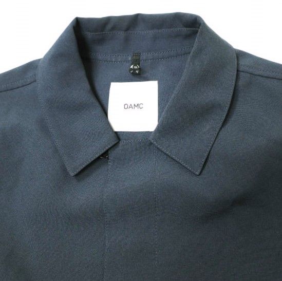 OAMC オーエーエムシー 20AW イタリア製 SYSTEM SHIRT システムシャツ GKG50890 M NAVY OVER ALL  MASTER CLOTH バックプリント ジャケット ブルゾン アウター g15277 - メルカリ