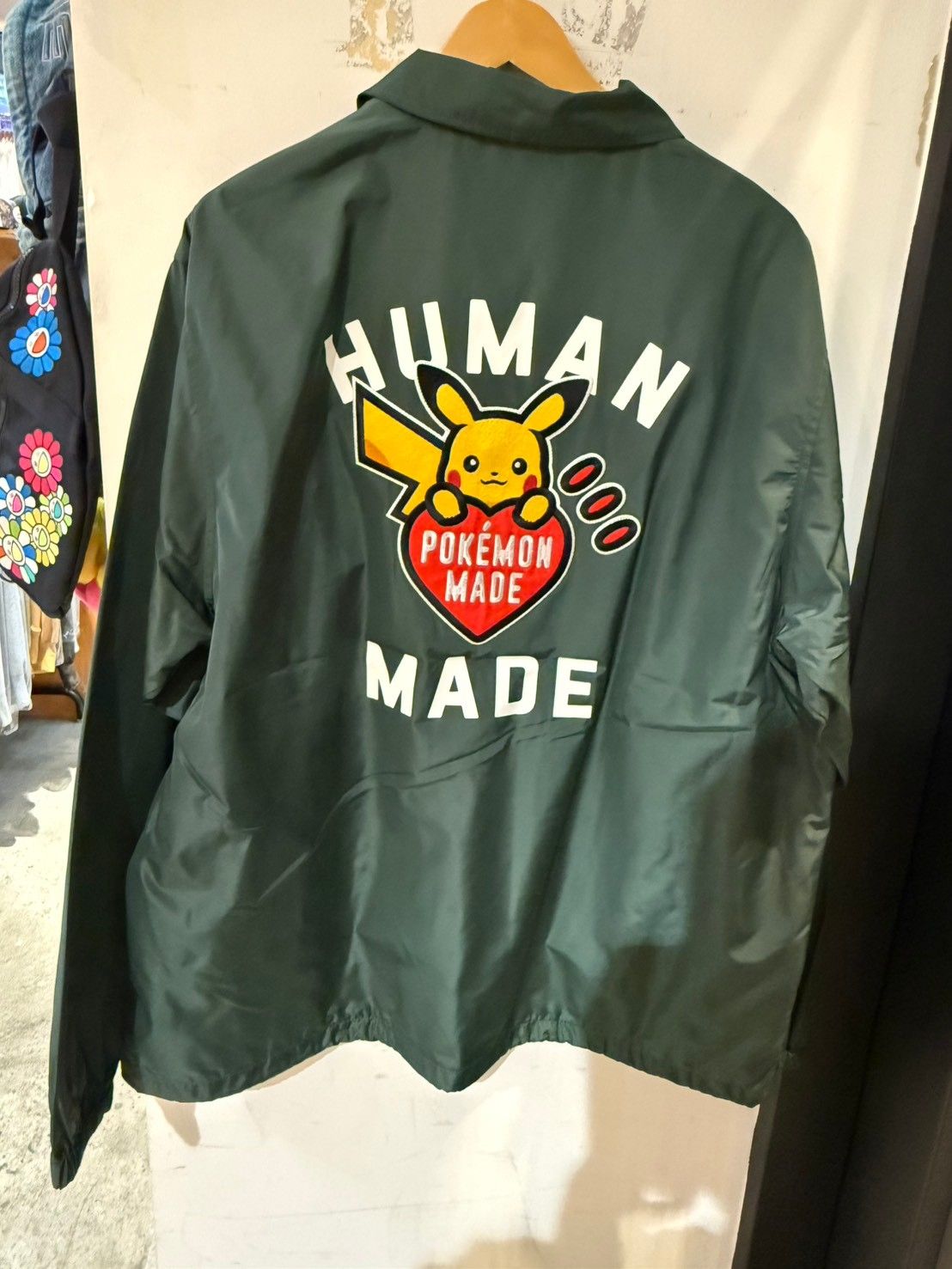 HUMAN MADE x Pokemon Made コーチジャケット GREEN Human Made】POKEMON MADE COACH JACKET GREEN (HUMAN MADE