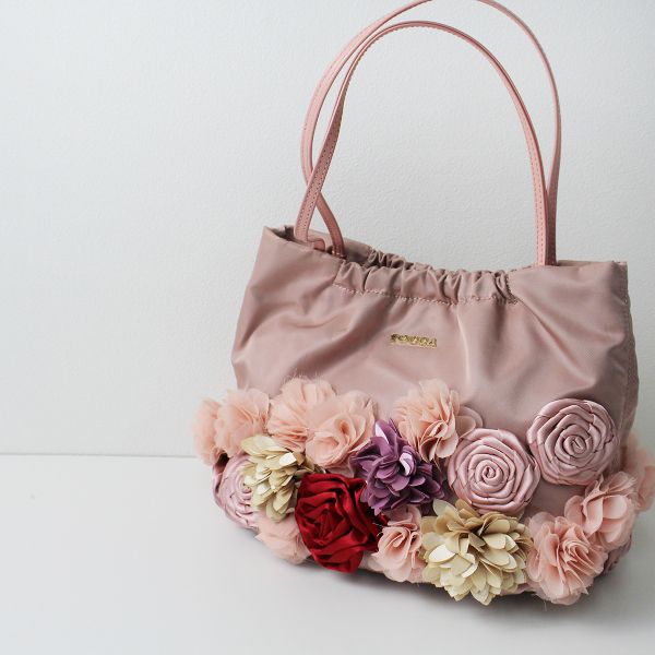 お花 パールハンドバッグ トッカ☆人気フラワー✖️パールカゴバッグ