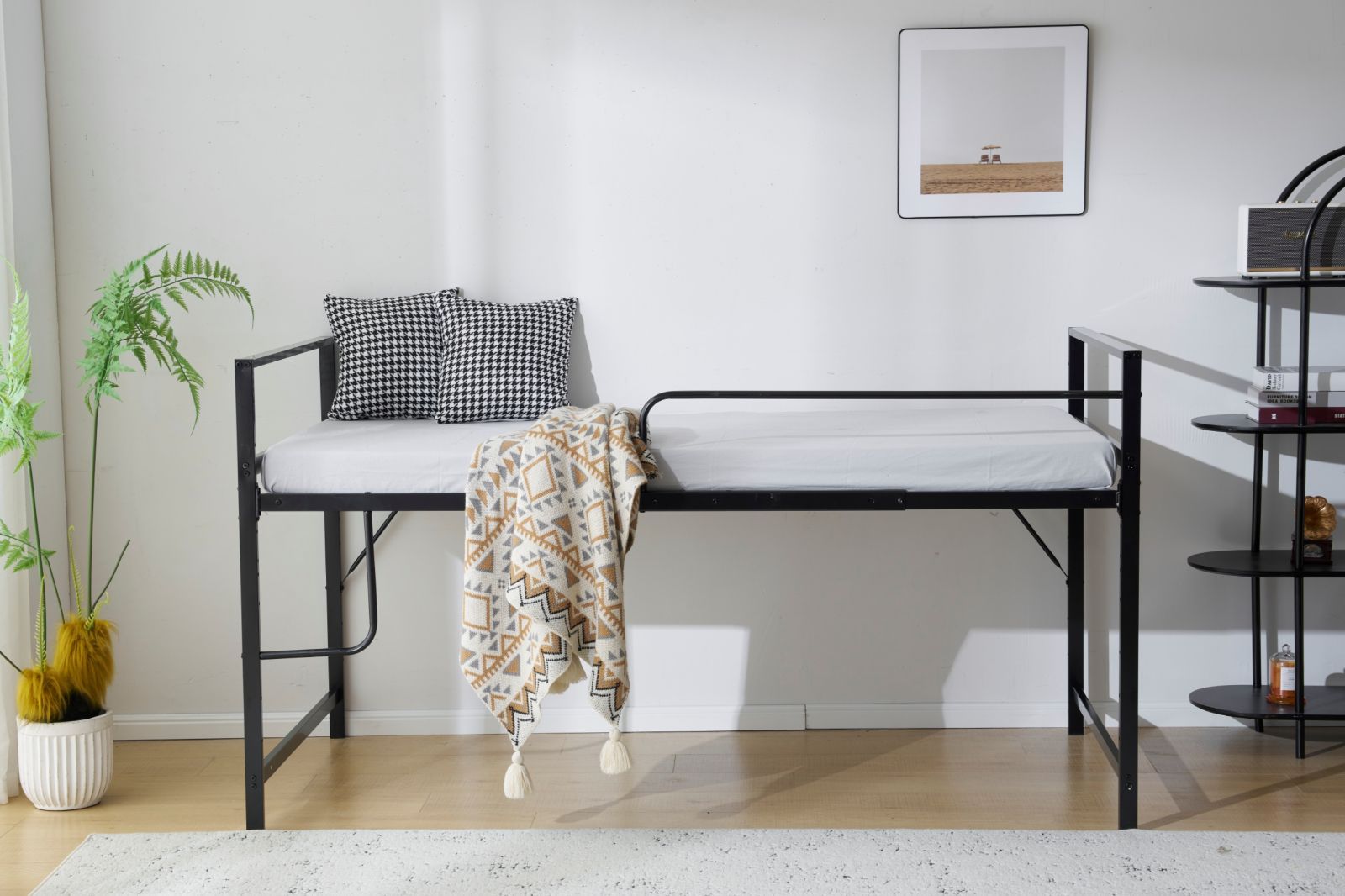 2COLOR】システムベット（S）宮棚 ロフトベッド シングル コンセント