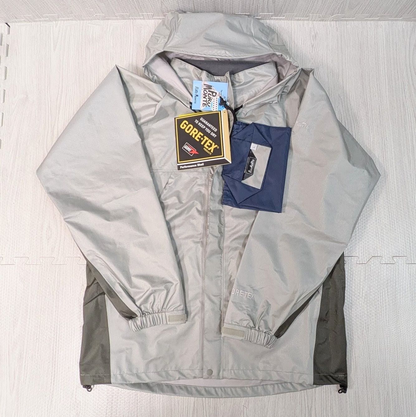 GORE-TEX プロモンテ メンズレインスーツ puromonte 登山 山登り SR117M シルバー チャコール