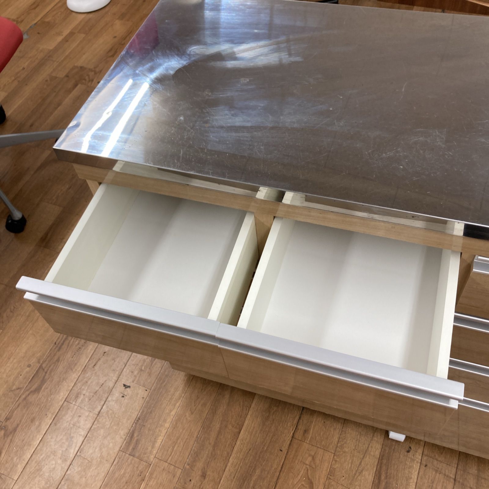 昇光家具 キャスター付きキッチンカウンター