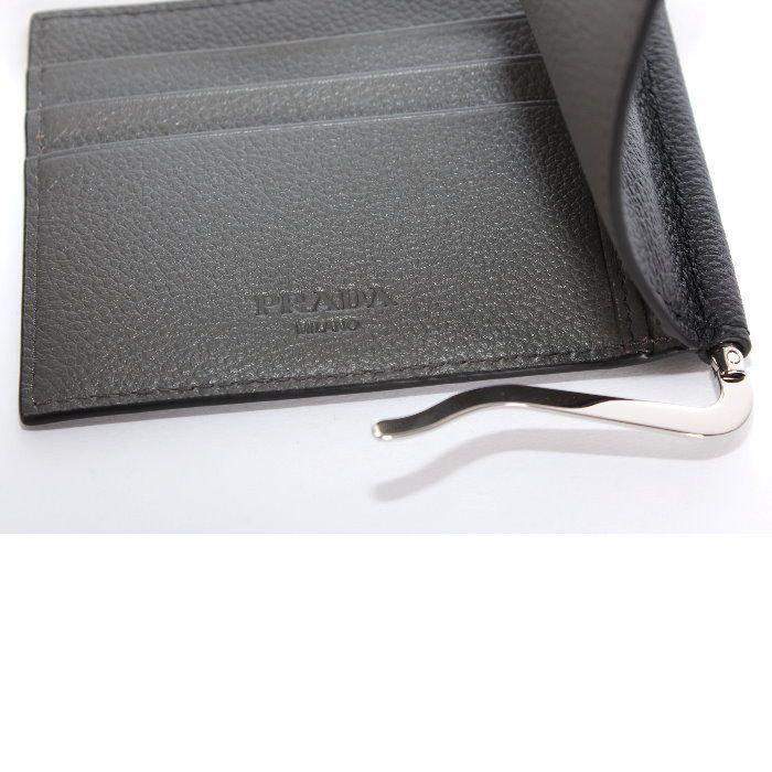 PRADA プラダ 2MN077 2CGS F0R8F マネークリップ付き 二つ折り財布 