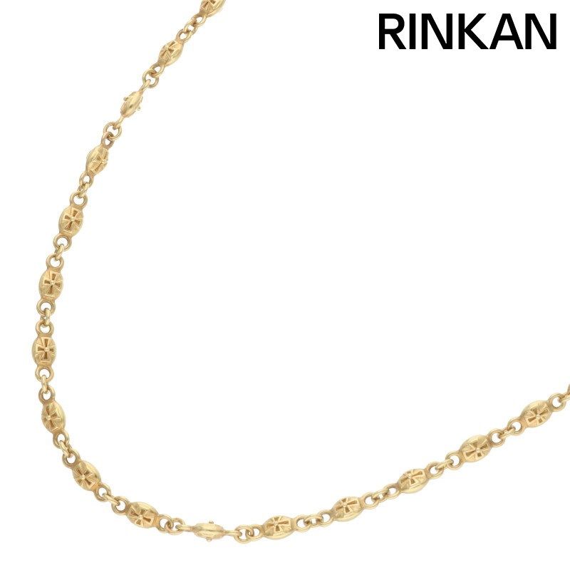 ジャスティンデイビス  GNJ125 Tiny Cross Chain K18YGタイニークロスネックレス メンズ 70cm