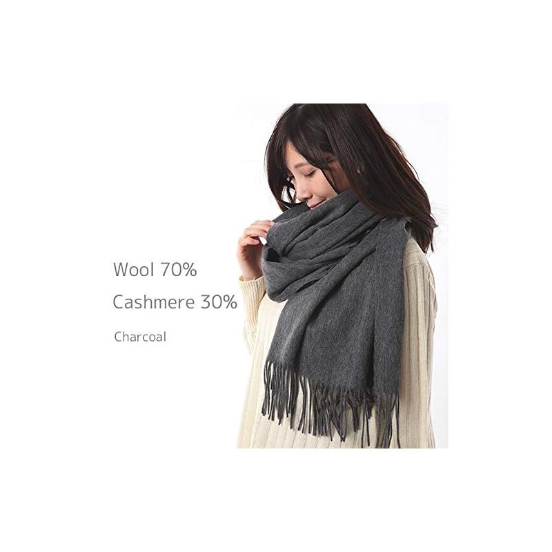 belleapparel] カシミア ストール ウール カシミヤストール 大判 無地  